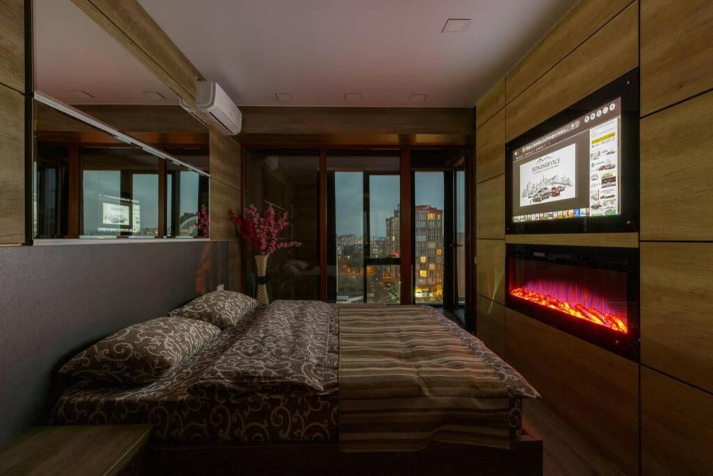 City Center. Panoramic Windows. Fireplace. Kiszyniów Zewnętrze zdjęcie